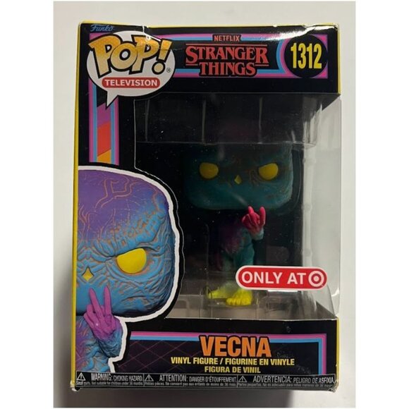 Funko POP! Stranger Things Vecna Blacklight Vinyl Figure, 3.8″ Glow-in-the-Dark - Picture 1 of 5